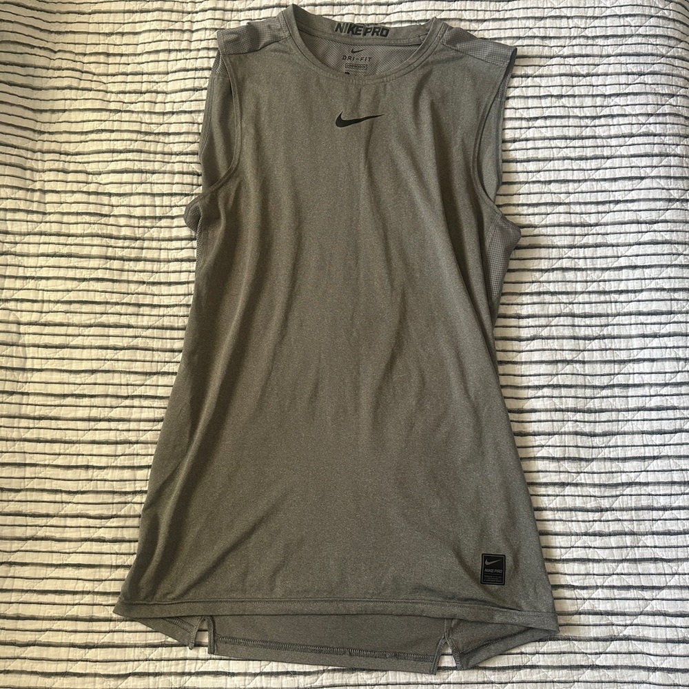 Nike Men’s Gray Compression Tank XL
